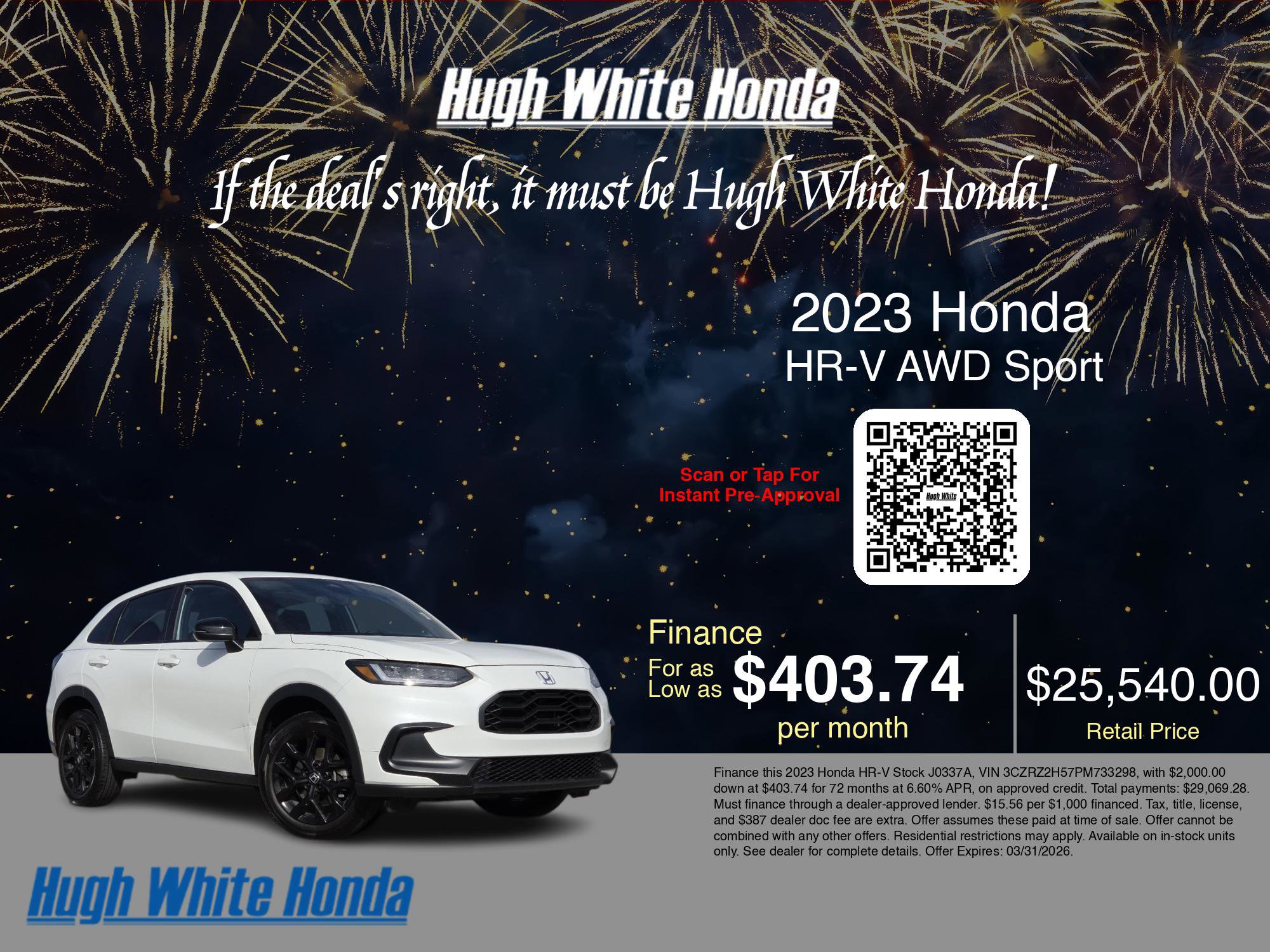 Used 2023 Honda HR-V Sport image 3