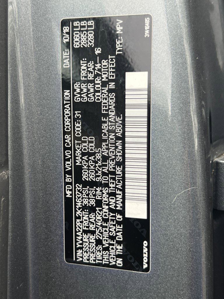 Used 2019 Volvo XC90 T6 Inscription w/ Luxury Package image 32