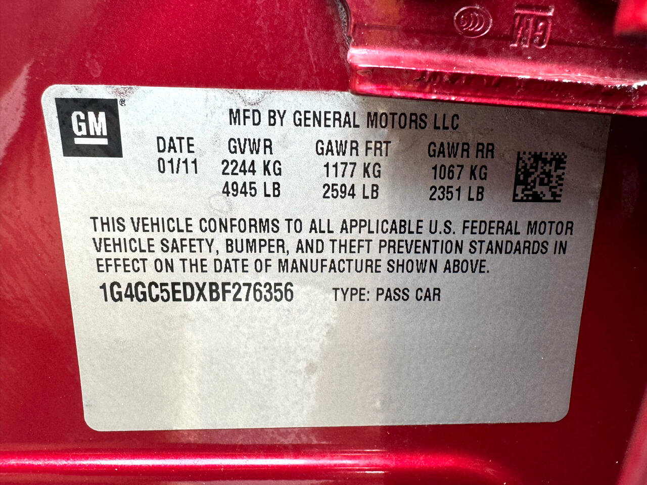 Used 2011 Buick LaCrosse CXL w/ Driver Confidence Package image 27