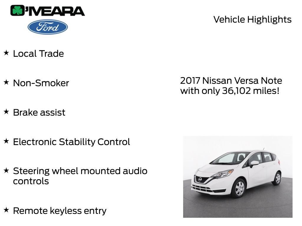 Used 2017 Nissan Versa Note SV FWD image 7