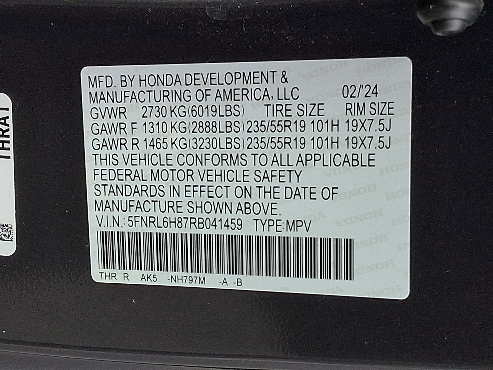 Certified 2024 Honda Odyssey Touring image 29