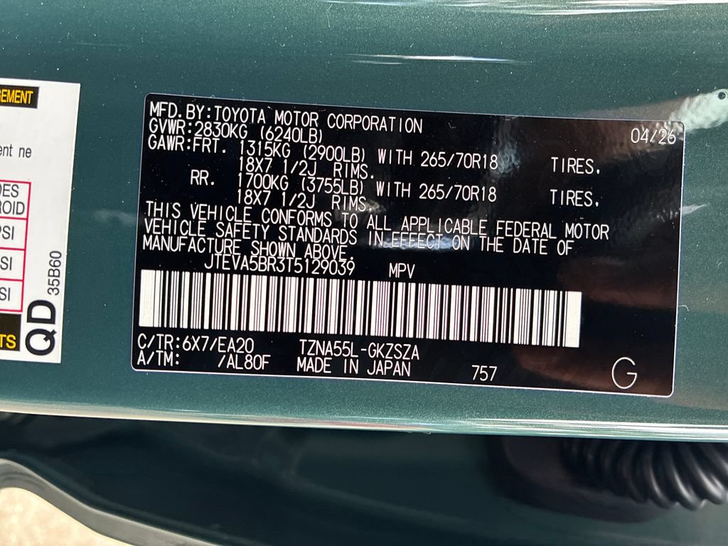 New 2026 Toyota 4Runner TRD Off-Road Premium AWD/4WD image 55