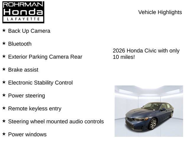 New 2026 Honda Civic LX image 7