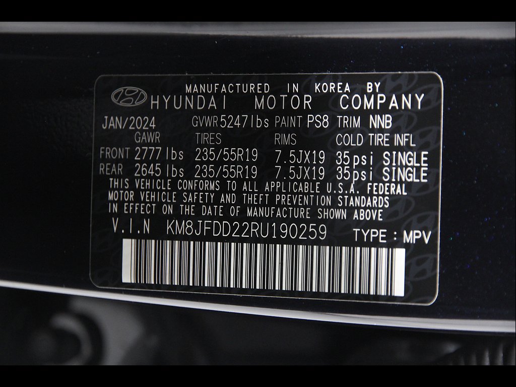 Certified 2024 Hyundai Tucson Limited AWD/4WD image 24