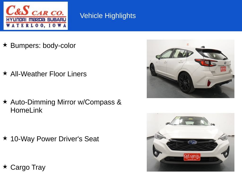 Used 2025 Subaru Impreza RS w/ Popular Package #1 AWD/4WD image 13
