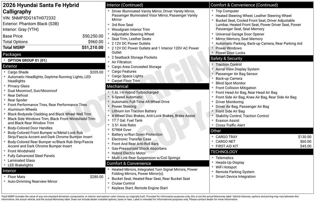 New 2026 Hyundai Santa Fe Calligraphy image 38