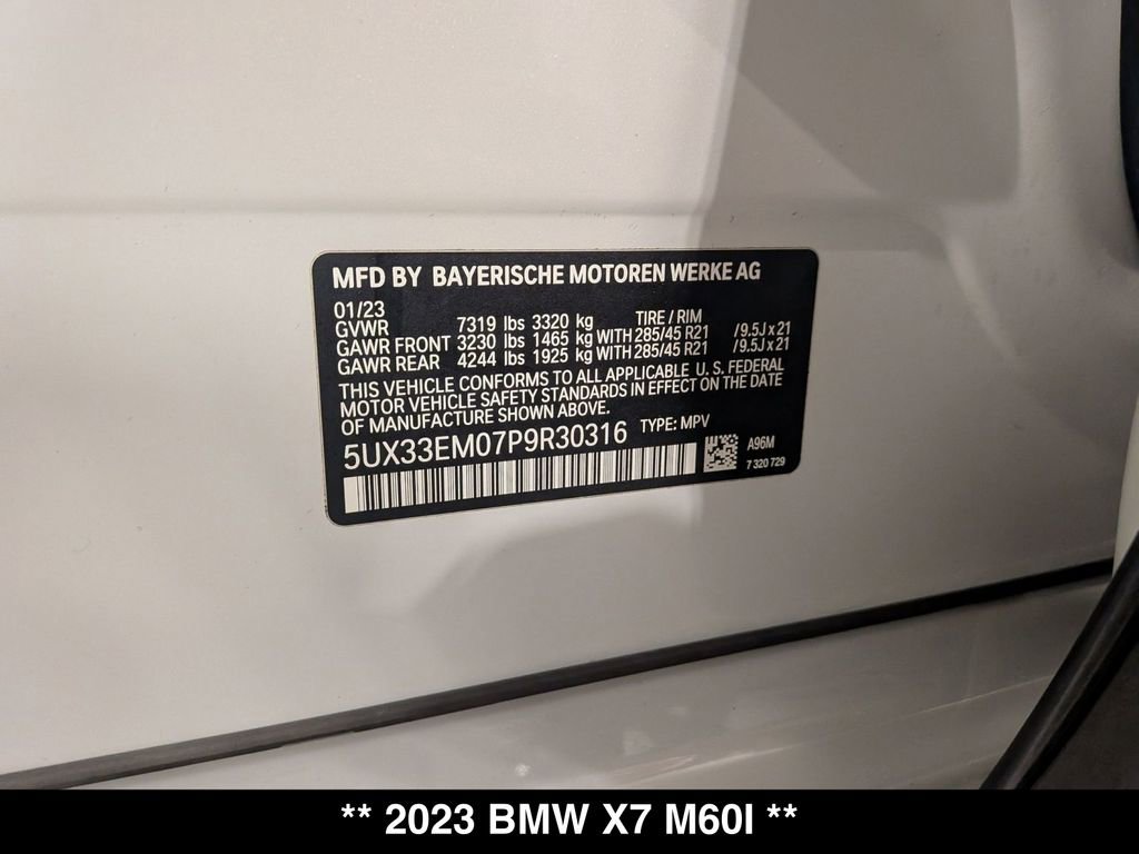 Certified 2023 BMW X7 M60i w/ Executive Package image 33