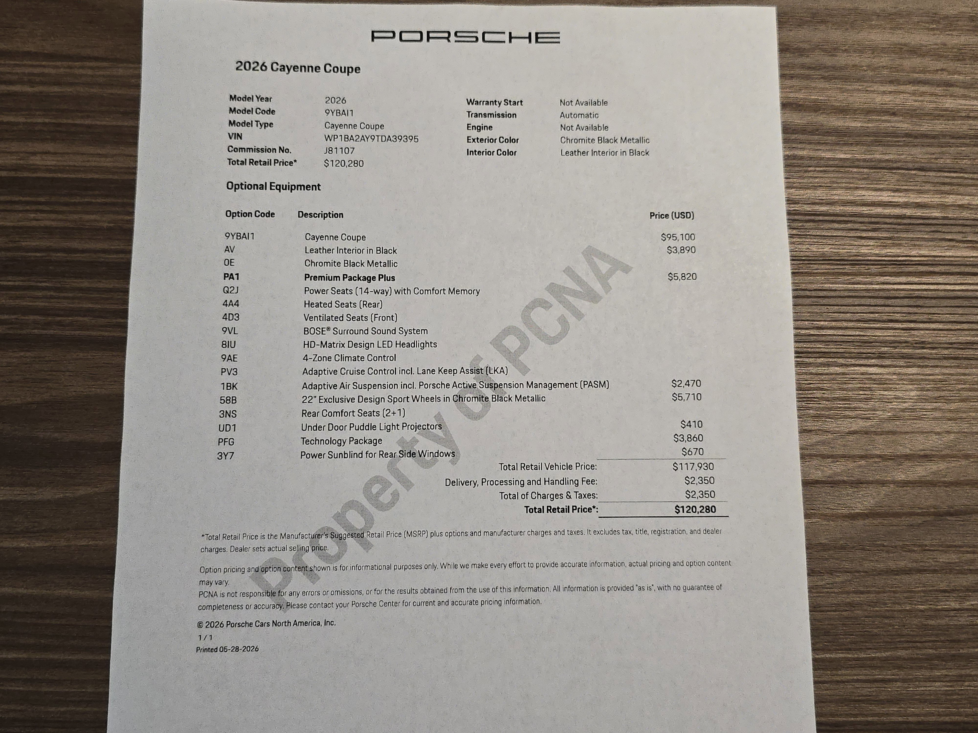 New 2026 Porsche Cayenne Coupe AWD/4WD image 30