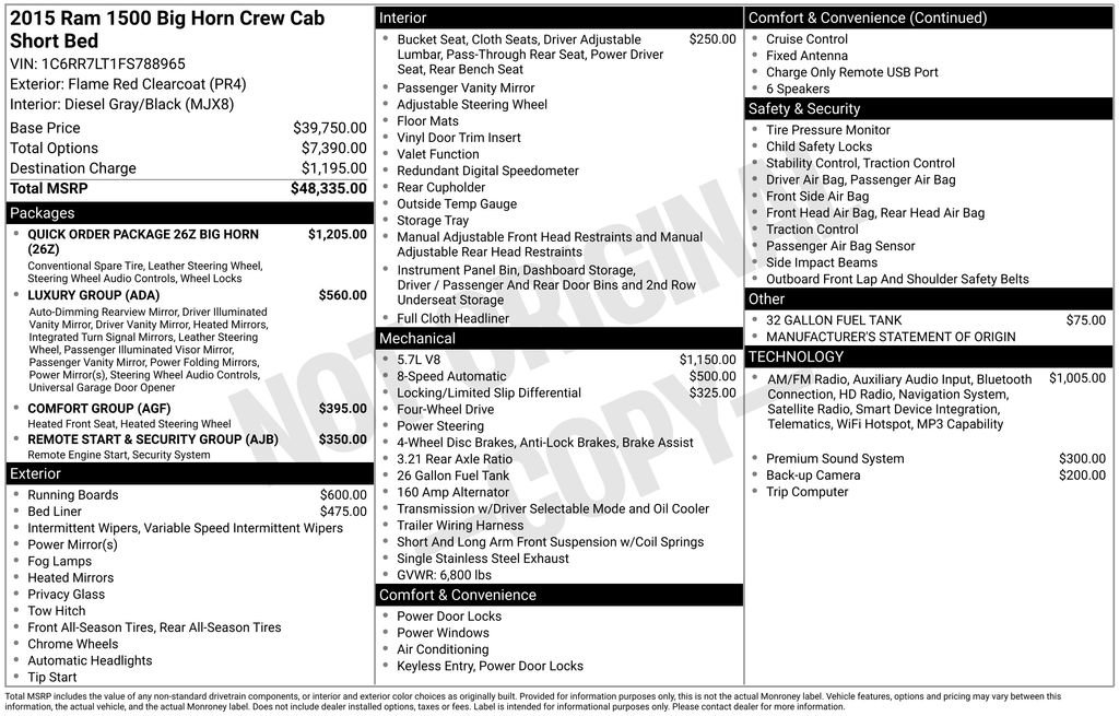 Used 2015 RAM 1500 Big Horn AWD/4WD image 32