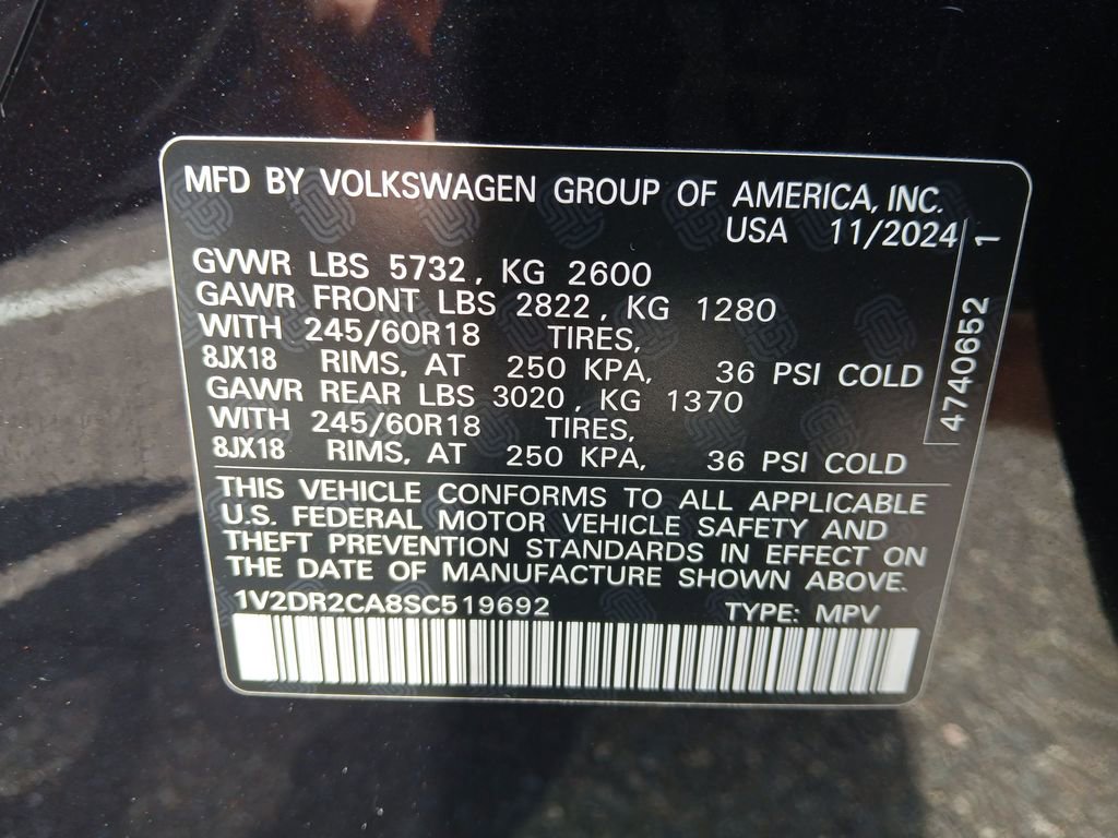 Used 2025 Volkswagen Atlas SE image 44