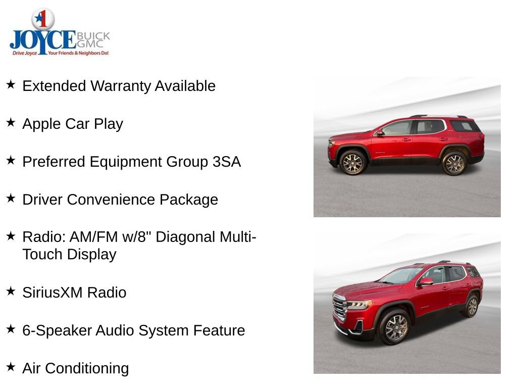 Certified 2023 GMC Acadia SLE w/ Driver Convenience Package AWD/4WD image 10