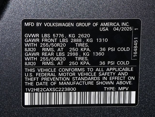 Used 2025 Volkswagen Atlas Cross Sport SE AWD/4WD image 40