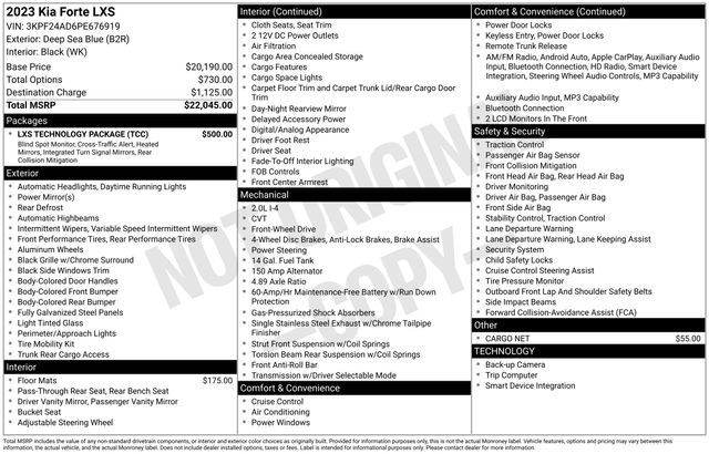 Certified 2023 Kia Forte LXS w/ LXS Technology Package image 15