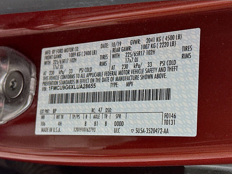 Used 2020 Ford Escape SE image 31