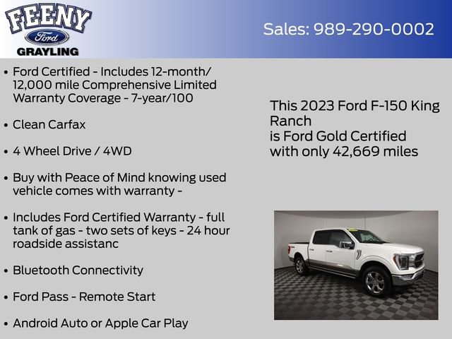 Certified 2023 Ford F150 King Ranch AWD/4WD image 5