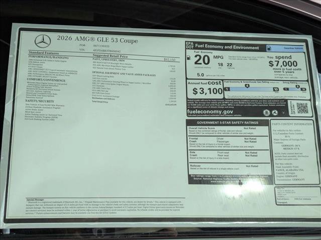 New 2026 Mercedes-Benz GLE 53 AMG 4MATIC Coupe image 19