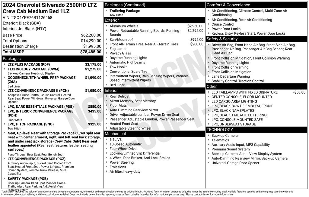 Certified 2024 Chevrolet Silverado 2500 LTZ w/ LTZ Plus Package AWD/4WD image 9