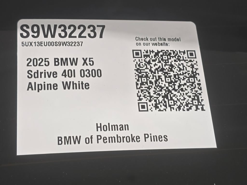 Certified 2025 BMW X5 sDrive40i w/ Parking Assistance Package RWD image 28