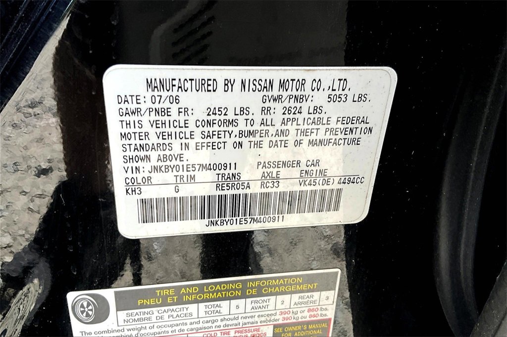 Used 2007 INFINITI M45 Sport w/ Technology Pkg image 31