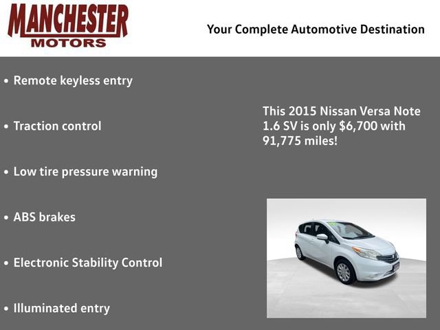 Used 2015 Nissan Versa Note SV FWD image 2