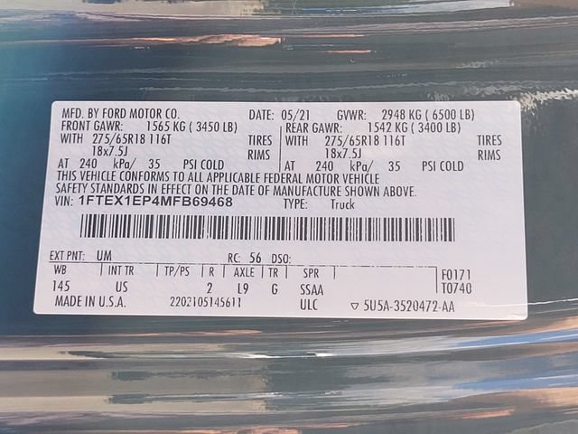 Used 2021 Ford F150 XLT w/ Equipment Group 302A High AWD/4WD image 16