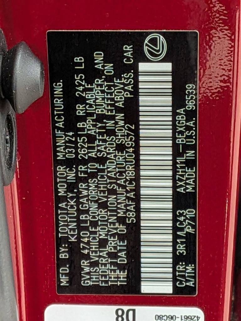 Certified 2024 Lexus ES 300h Ultra Luxury w/ Accessory Package (Z2) image 38