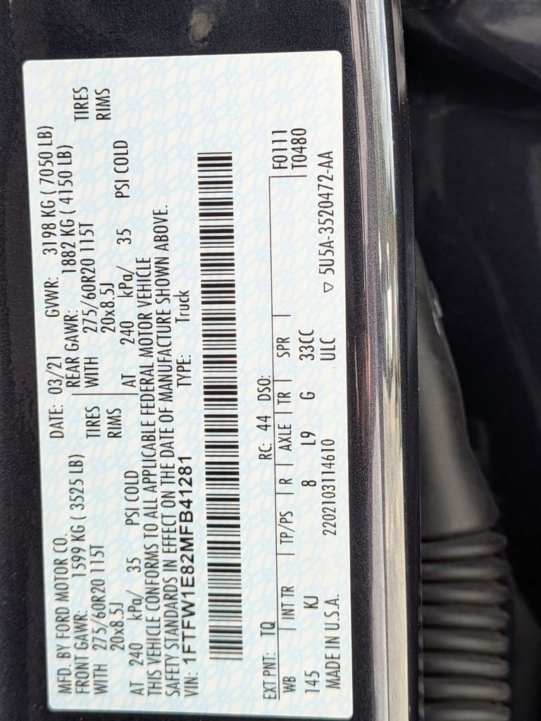 Used 2021 Ford F150 King Ranch w/ Equipment Group 601A High image 37