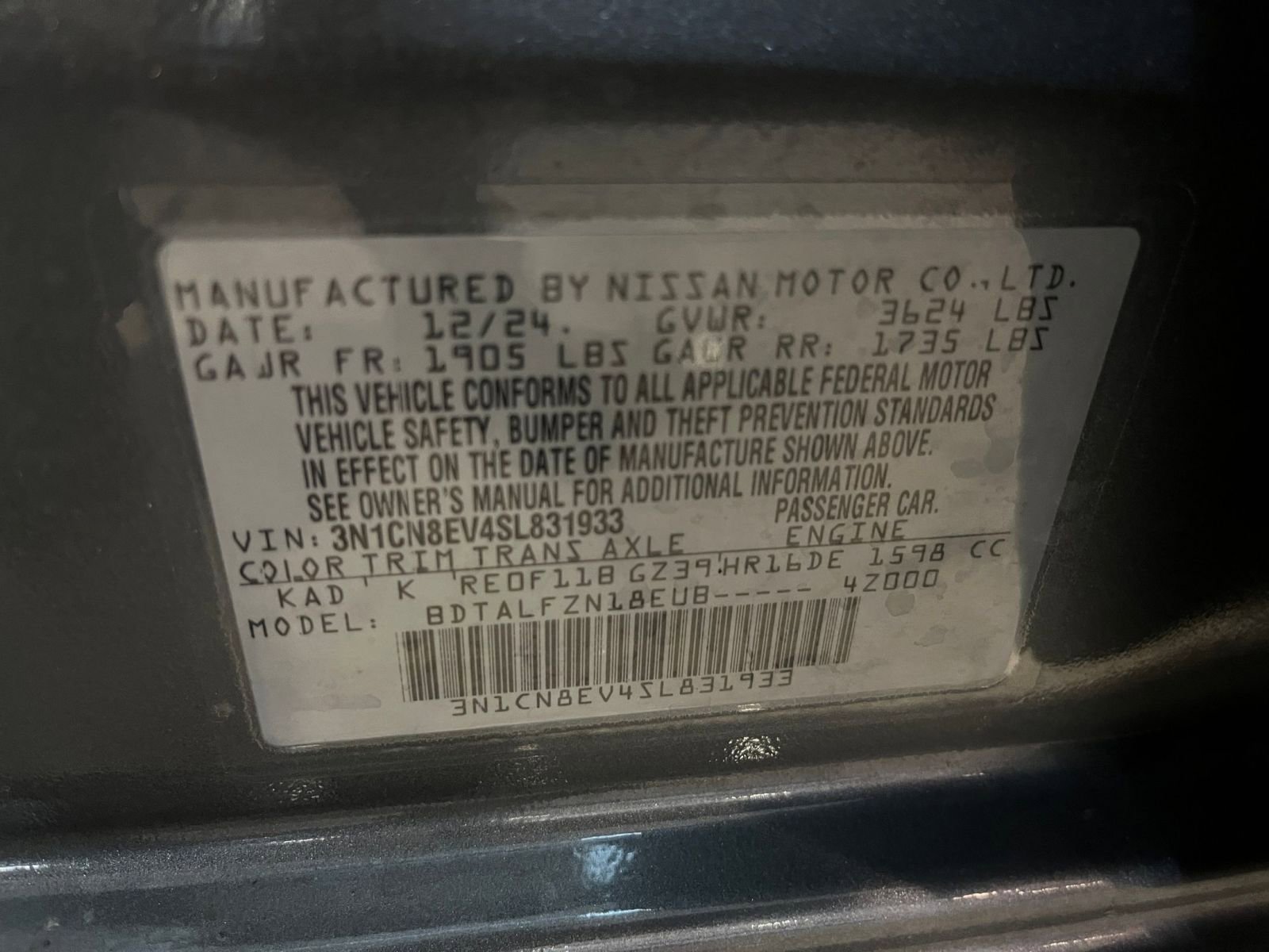 Used 2025 Nissan Versa SV image 28