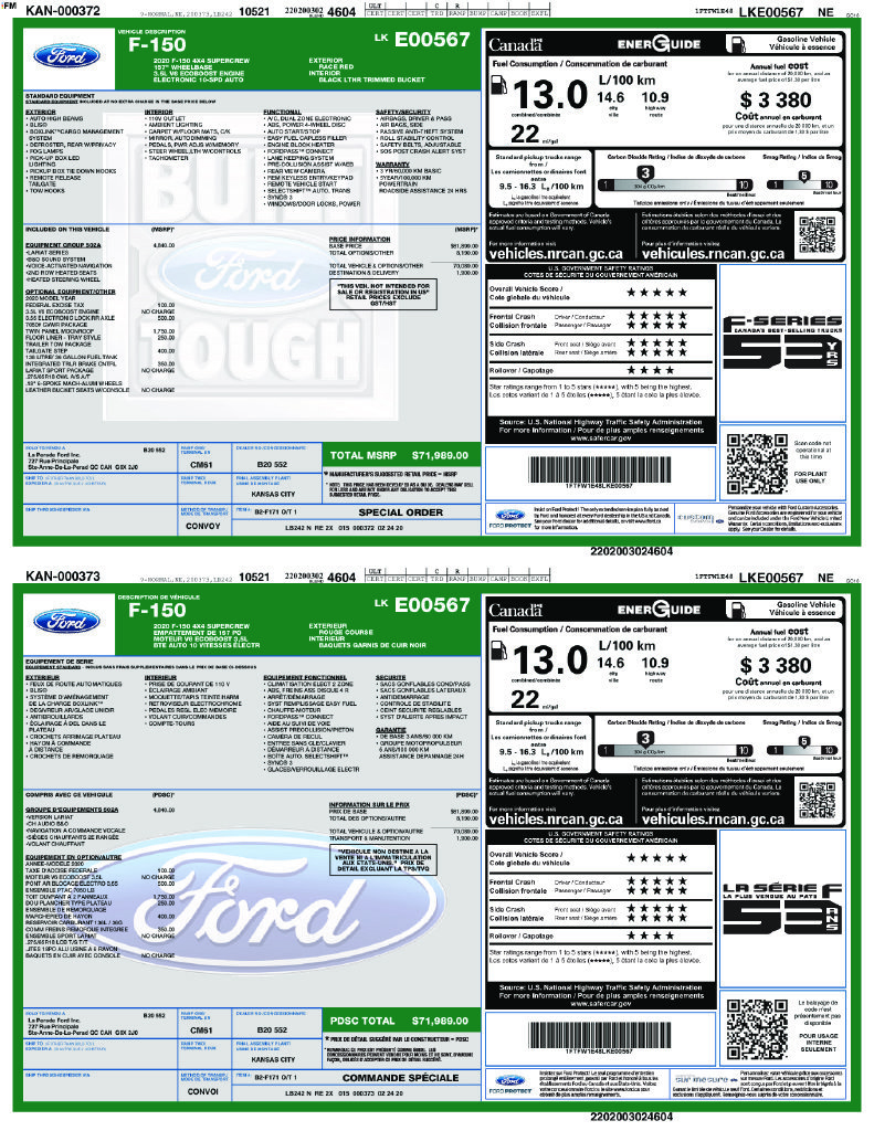 Used 2020 Ford F150 Lariat w/ Equipment Group 502A Luxury AWD/4WD image 39