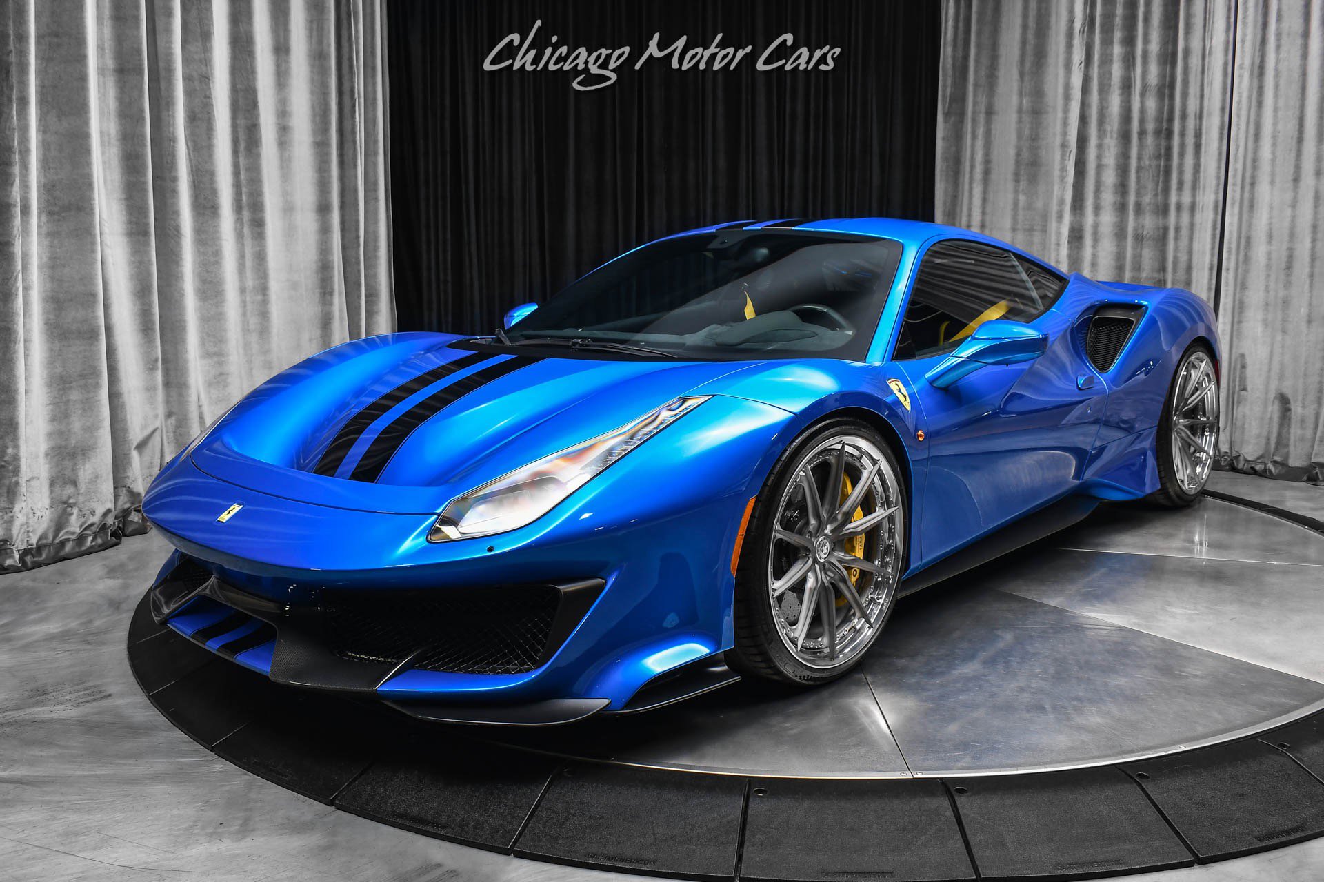 Used 2020 Ferrari 488 Pista Coupe Blu Corsa HRE Wheels Ful image 30