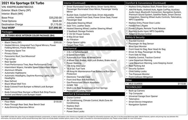 Certified 2021 Kia Sportage SX image 36