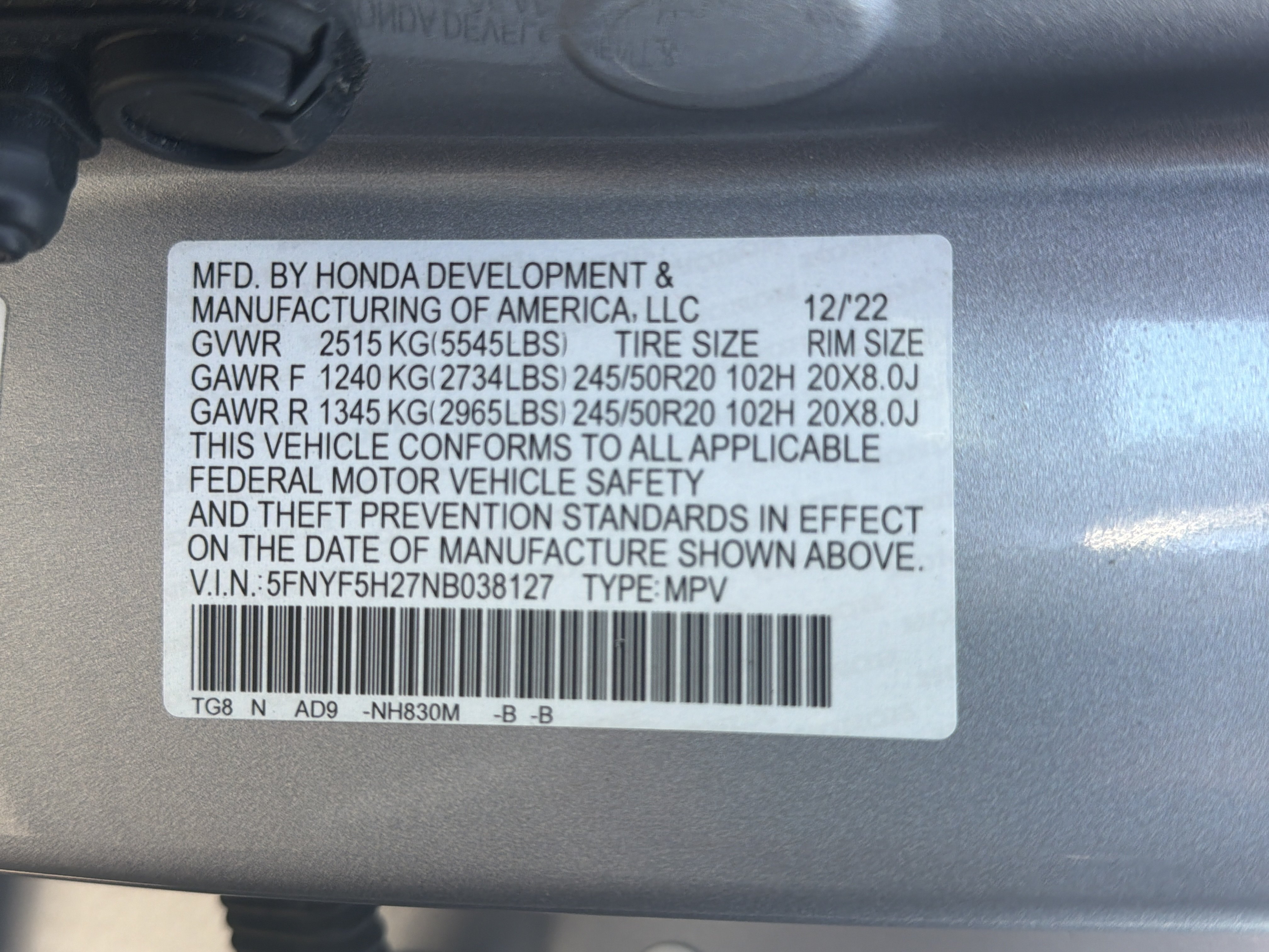 Certified 2022 Honda Pilot Special Edition image 36