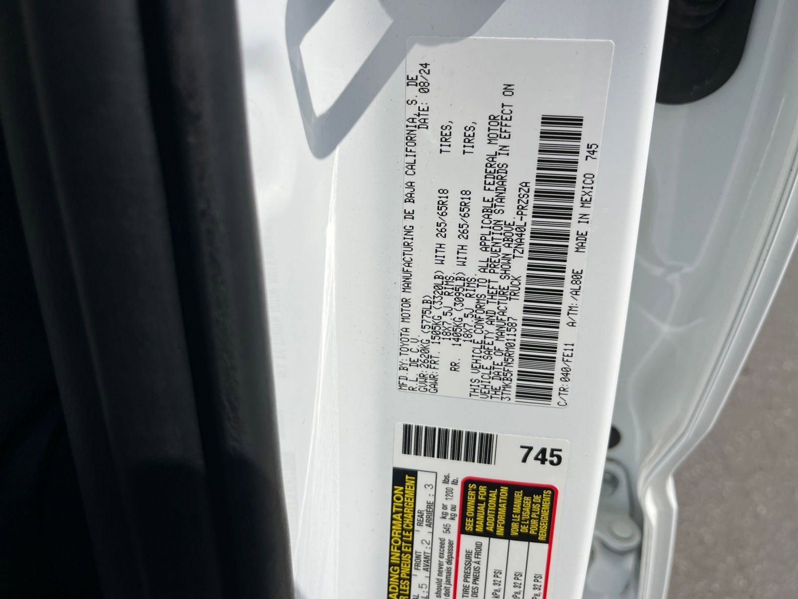 Used 2024 Toyota Tacoma TRD Sport RWD image 65