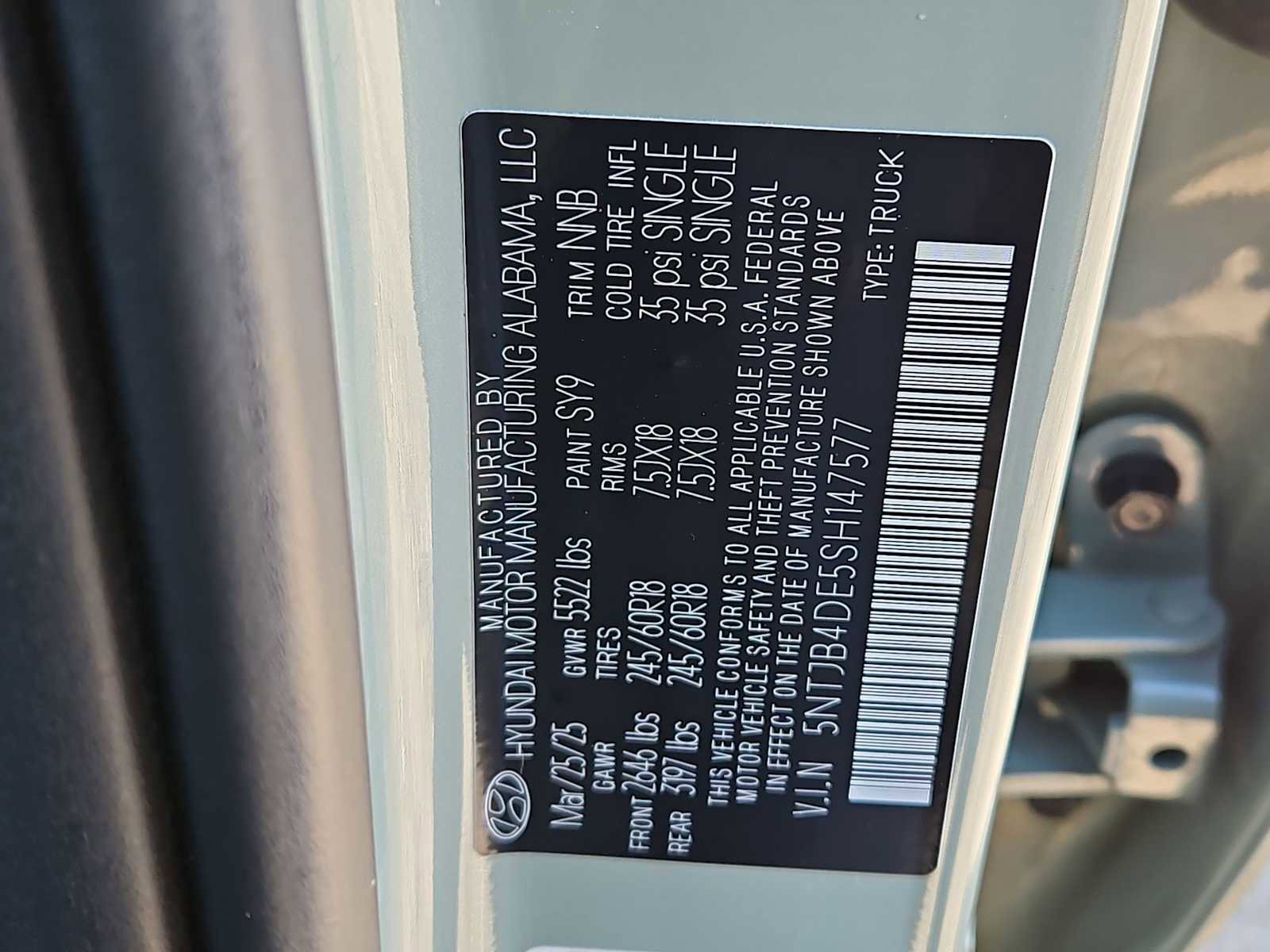 Certified 2025 Hyundai Santa Cruz SEL image 35