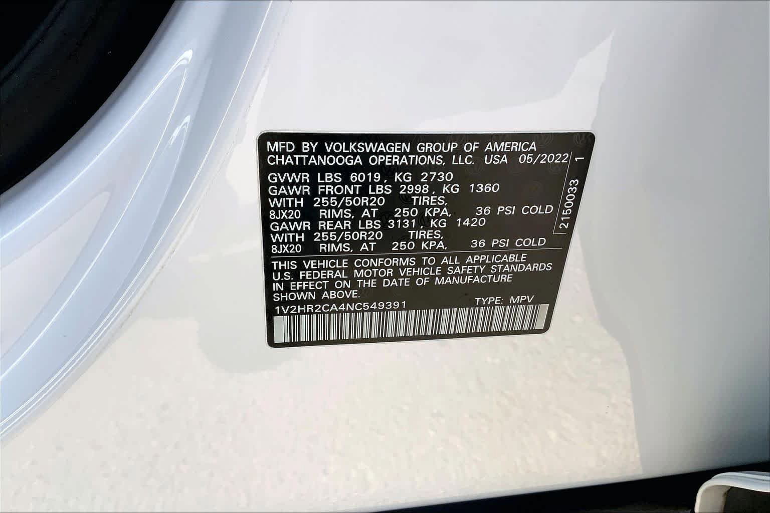 Used 2022 Volkswagen Atlas SE image 34