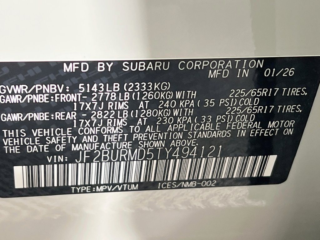 Certified 2026 Subaru Outback Wilderness AWD/4WD image 27