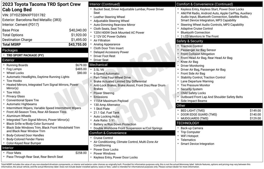 Used 2023 Toyota Tacoma TRD Sport image 6