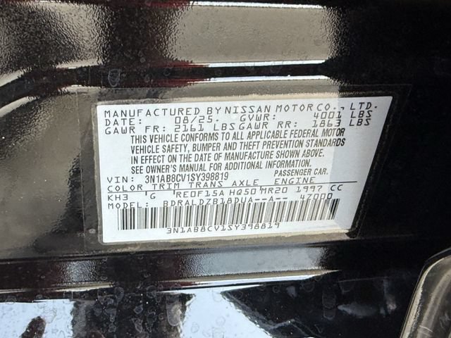 Used 2025 Nissan Sentra SV w/ Trunk Package FWD image 33