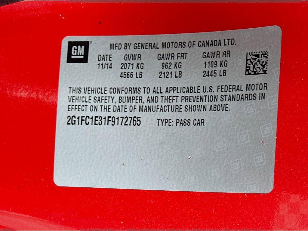 Used 2015 Chevrolet Camaro LT w/ Rear Vision Package RWD image 35