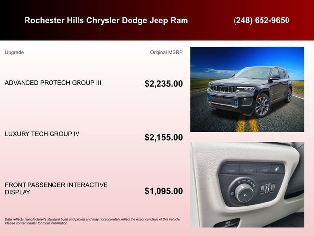 Used 2022 Jeep Grand Cherokee Overland w/ Advanced Protech Group III image 6