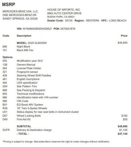 Used 2025 Mercedes-Benz GLB 250 image 4