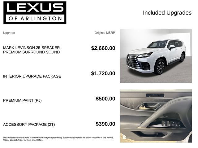 Certified 2025 Lexus LX 600 4WD w/ Interior Upgrade Package image 4