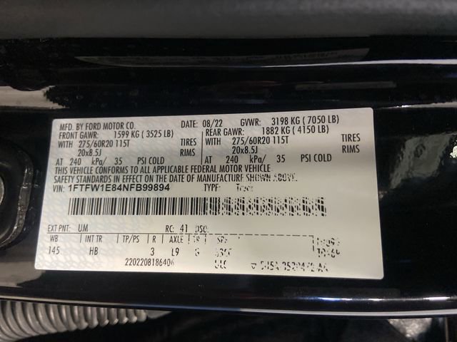 Certified 2022 Ford F150 Lariat w/ Max Trailer Tow Package image 43