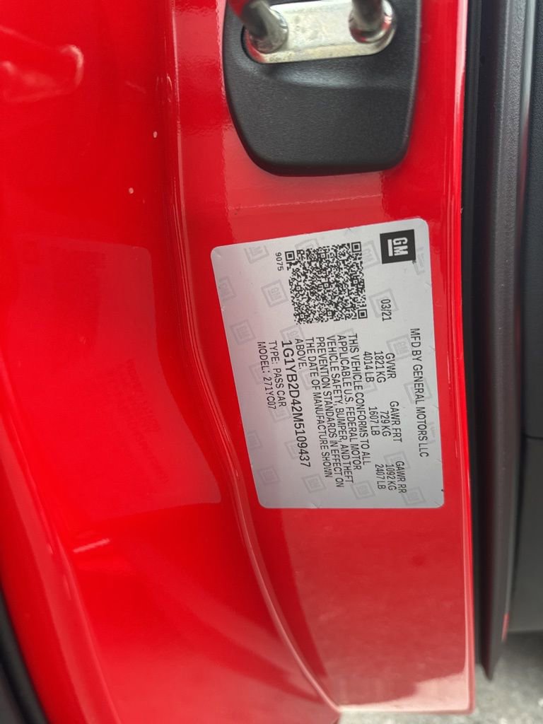 Used 2021 Chevrolet Corvette Stingray Preferred Cpe w/ 2LT image 13