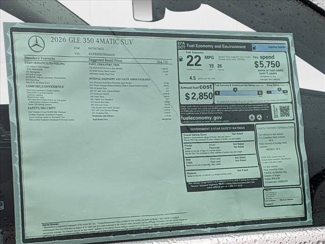 Used 2026 Mercedes-Benz GLE 350 4MATIC image 19