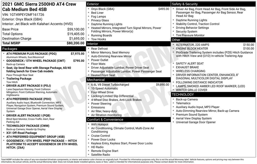 Certified 2021 GMC Sierra 2500 AT4 w/ AT4 Premium Plus Package image 4