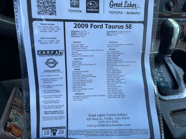 Used 2009 Ford Taurus SE FWD image 24