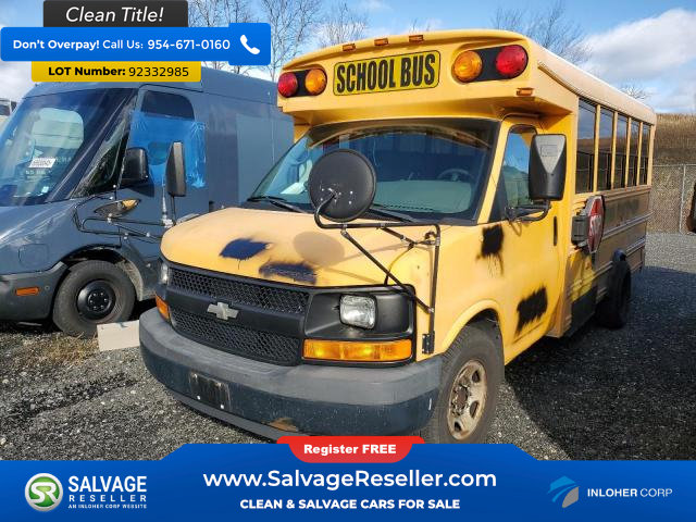 Used 2009 Chevrolet Express 3500 w/ School Bus Package
