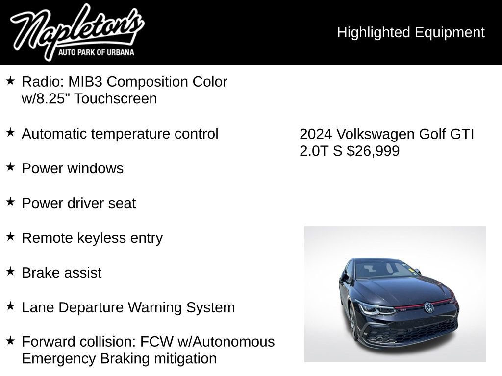 Used 2024 Volkswagen GTI S FWD image 4