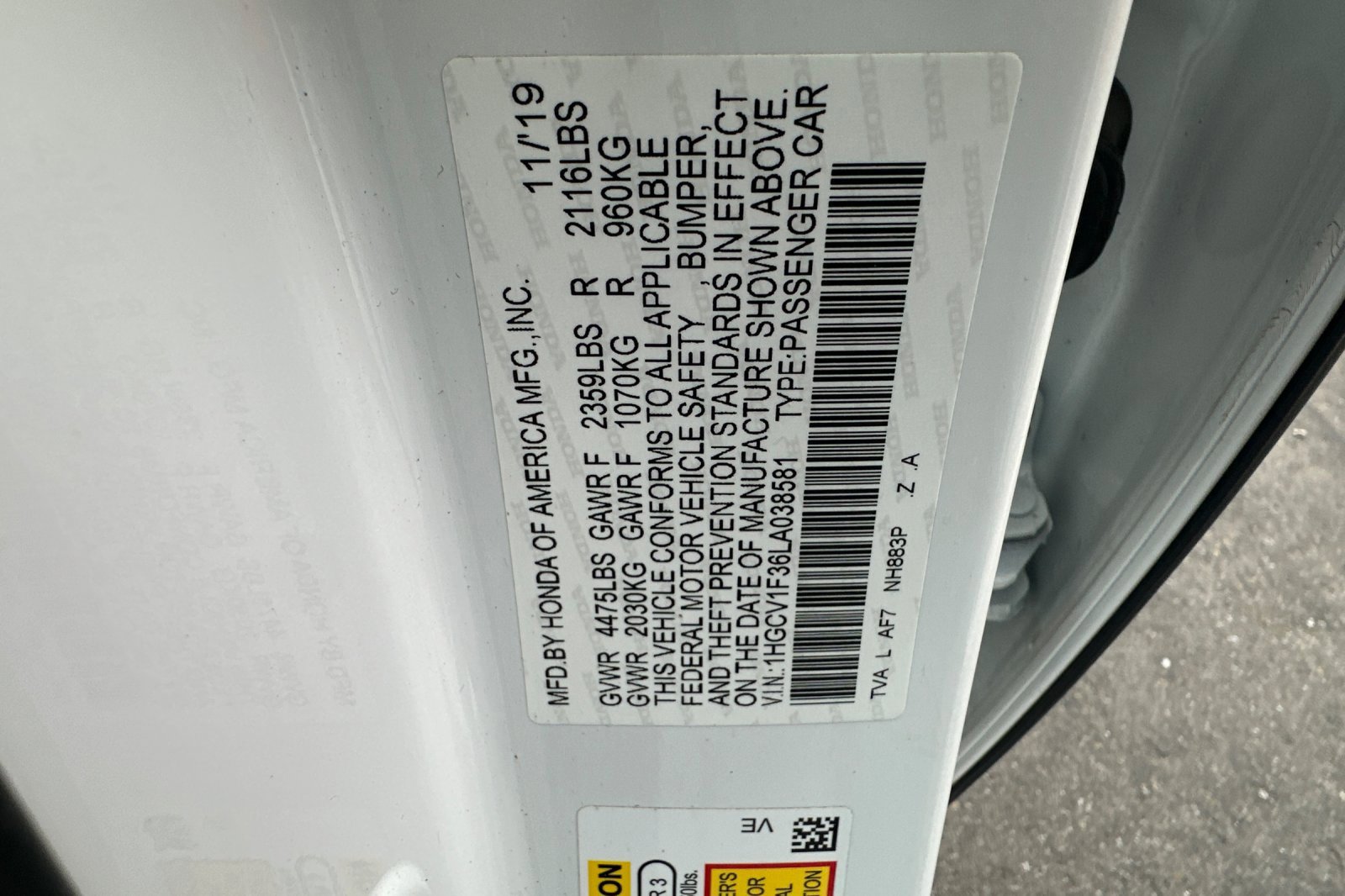 Certified 2020 Honda Accord Sport image 27